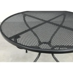 Royal Garden strekmetaal ronde bistrotafel Ø90 cm. - Antraciet