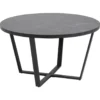 Salontafel Alma - zwart - 44xØ77 cm