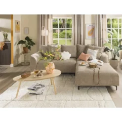 Salontafel Arvin - naturelkleur - 50x100x40 cm