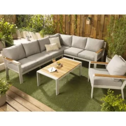 Salontafel Biarritz - zand/naturel - 45x118,5x65 cm