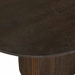 Salontafel Donkerbruin Mangohout - Ovaal - 90x60x35cm - Ava