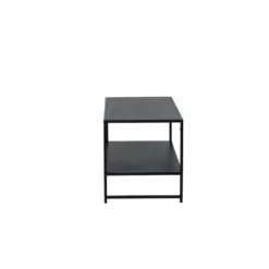 Salontafel Rechthoek - Zwart Metaal - 102x43x45cm