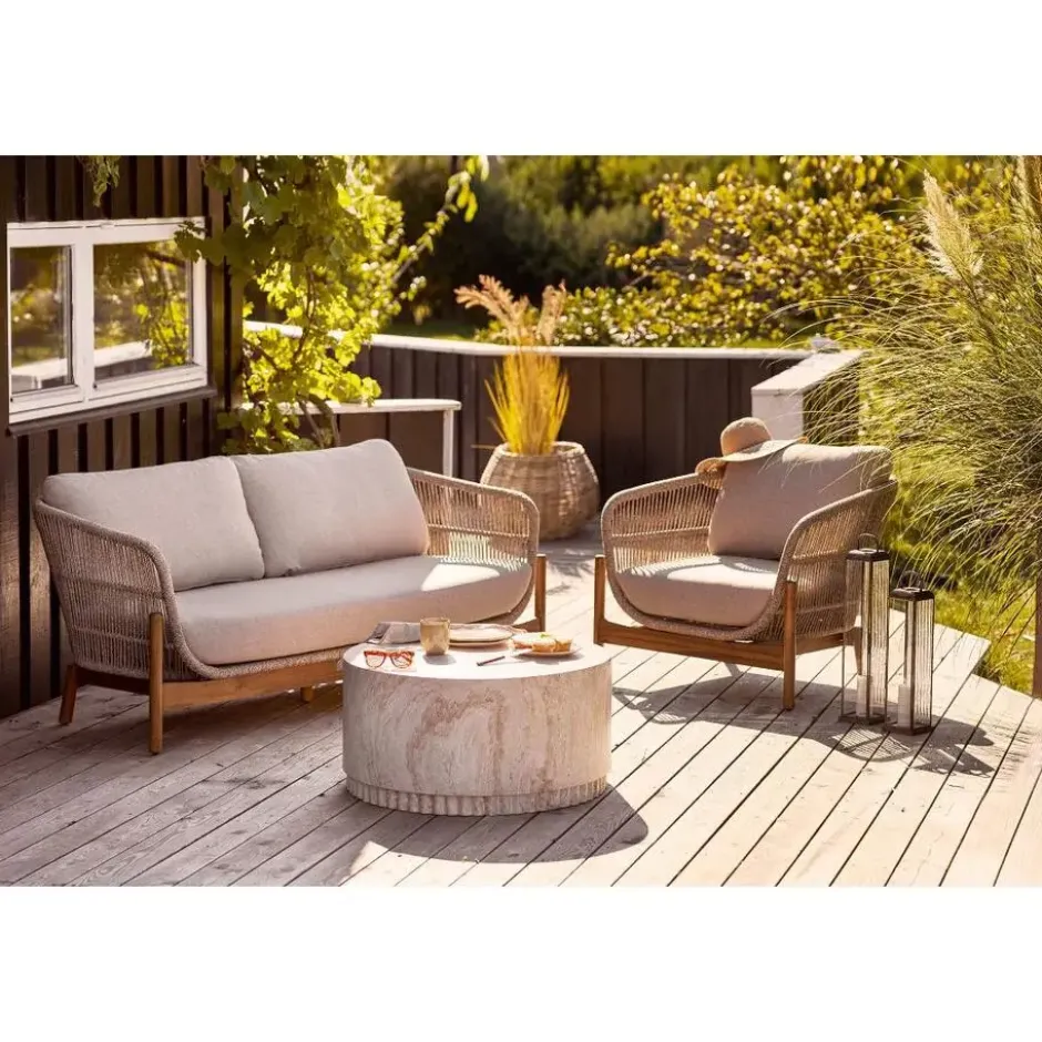 Salontafel Rond Naturel - Ø70x37cm - Bonn