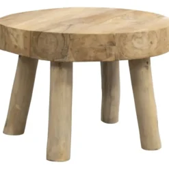 Salontafel Tjeu - naturel - 43xØ60 cm