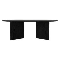 Salontafel TOPANIA - 120 cmx60 cmx39.6 cm - Zwart Hout paneel