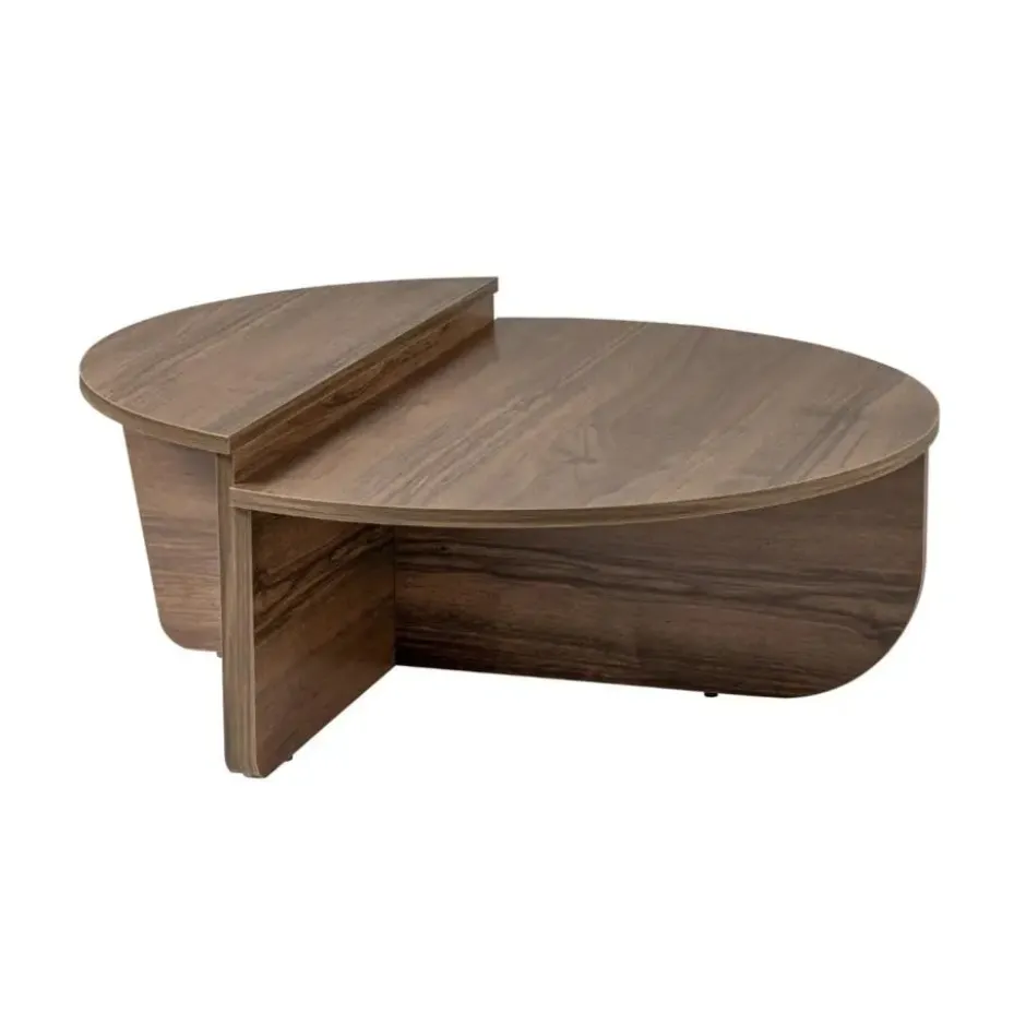 Salontafel Walnoot Hout - 90x90x35cm - Orion