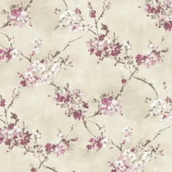 Sanders & Sanders behang bloemen beige en roze - 53 cm x 10 m
