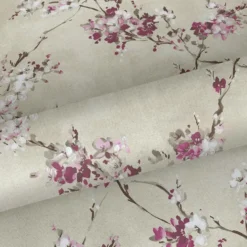 Sanders & Sanders behang bloemen beige en roze - 53 cm x 10 m