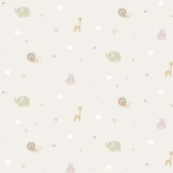 Sanders & Sanders behang dieren lichtgroen - 53 cm x 10 m