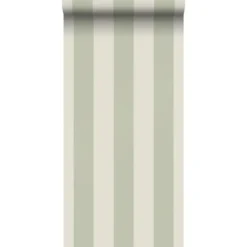 Sanders & Sanders behang strepen groen en beige - 53 x 1005 cm