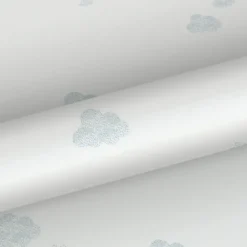 Sanders & Sanders behang wolkjes vergrijsd blauw en wit - 53 cm x 10 m