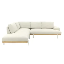 Savannah hoekbank chaise longue loungeset - beige - weerbestendig - Links