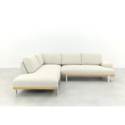 Savannah hoekbank chaise longue loungeset - beige - weerbestendig - Links