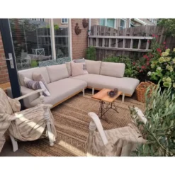 Savannah hoekbank chaise longue - Weerbestendige loungeset