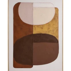 Schilderij Abstract Craft - 80x60 cm