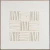 Schilderij Abstract 3D - off-white - 62x62 cm