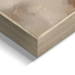 Schilderij Boom in bloei - 52 x 156 - Beige