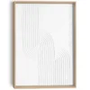 Schilderij 3D Art Contourspel - 40 x 30 - Wit