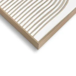 Schilderij 3D Art Organische Flow - 70 x 50 - Beige