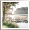 Schilderij Rise and Shine - 50 x 50 - Groen