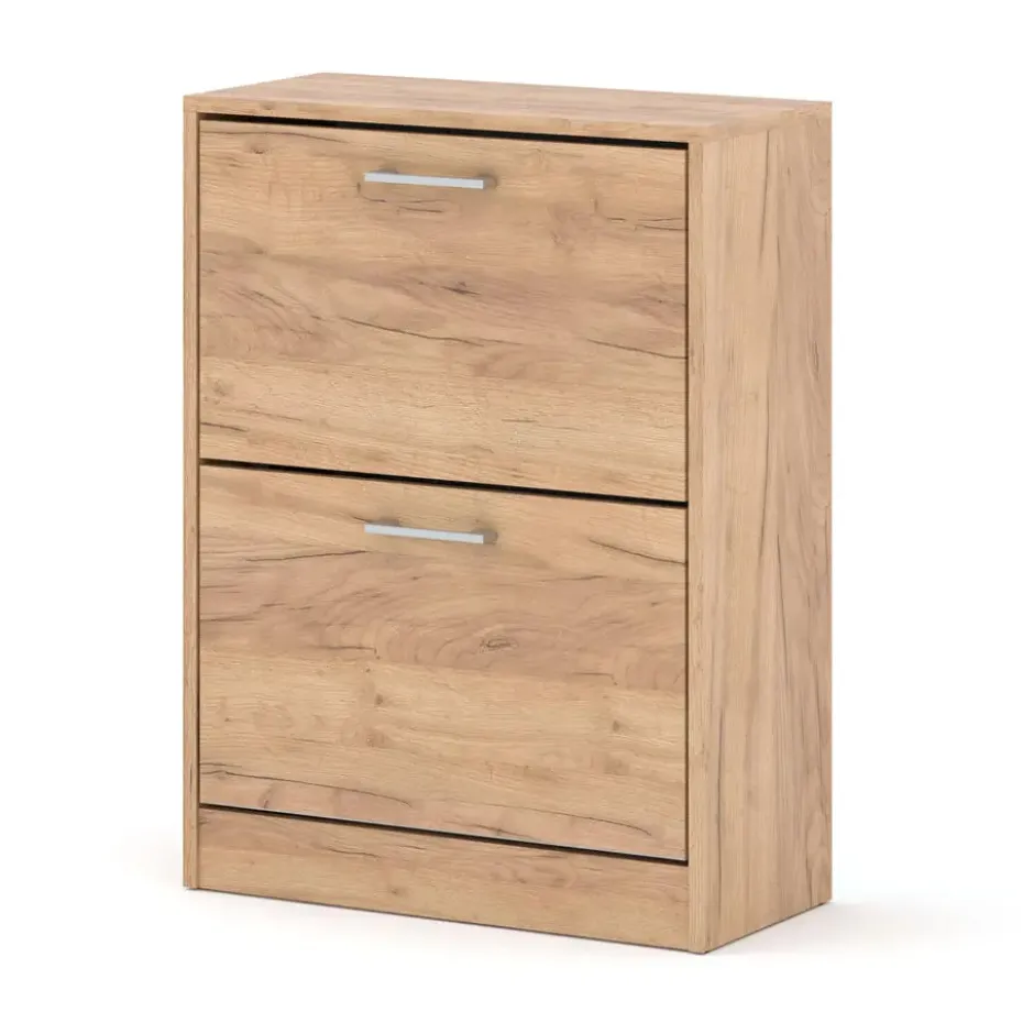 Schoenenkast ADA craft goud – kantelbaar, 60x28x81 cm