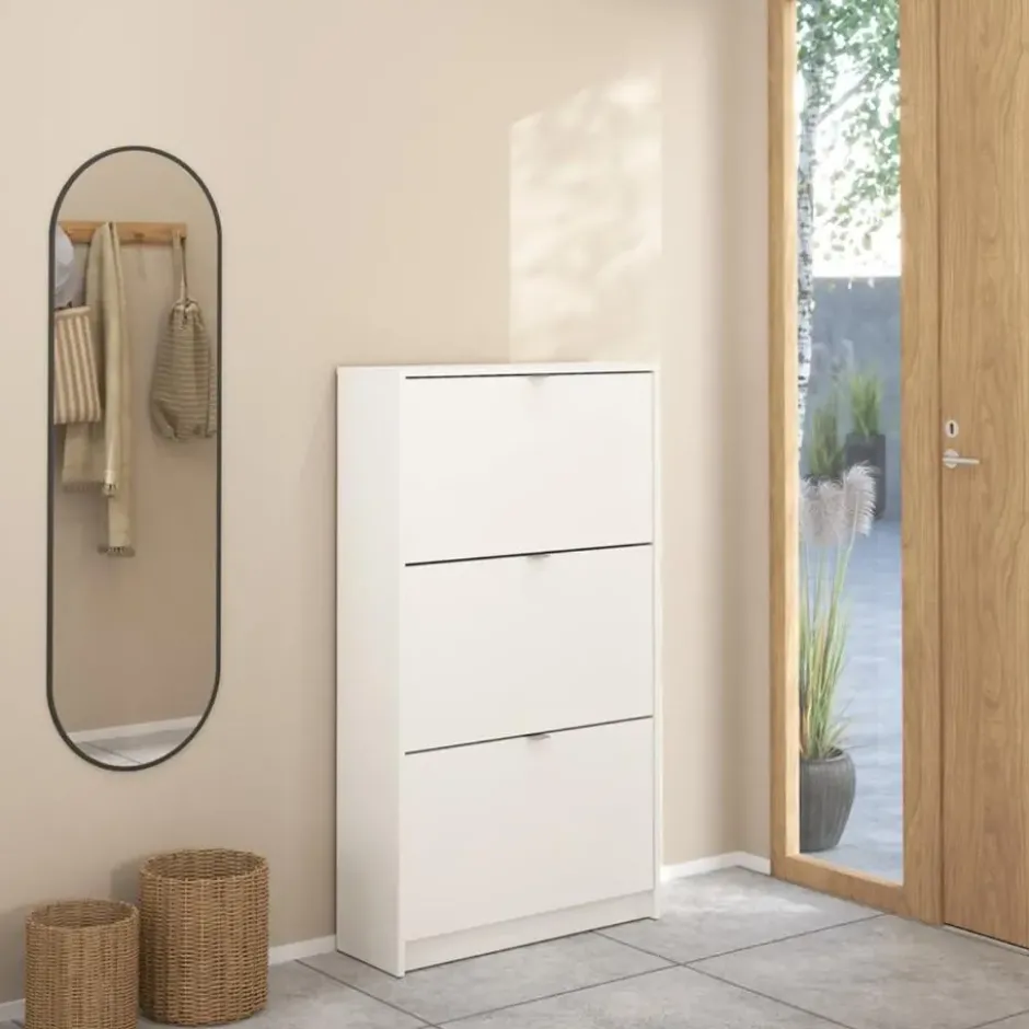 Schoenenkast Wit - 70x24x124cm - Shoes