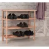 Schoenenrek - 4-laags - 77 x 26 x 65 cm - hout -schoenenstandaard