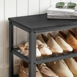 Schoenenrek met Industriële Look - Rek voor Schoenen 73x30x45cm