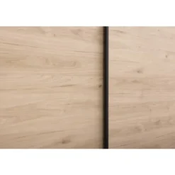 Schuifdeurkast Bergamo - eikenkleur - 221x178,5x66,6 cm