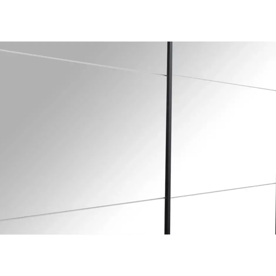 Schuifdeurkast Bergamo met spiegeldeuren - eikenkleur - 221x178,5x66,6 cm