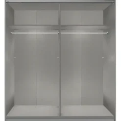 Schuifdeurkast Dex - eikenkleur - 198x180x64 cm