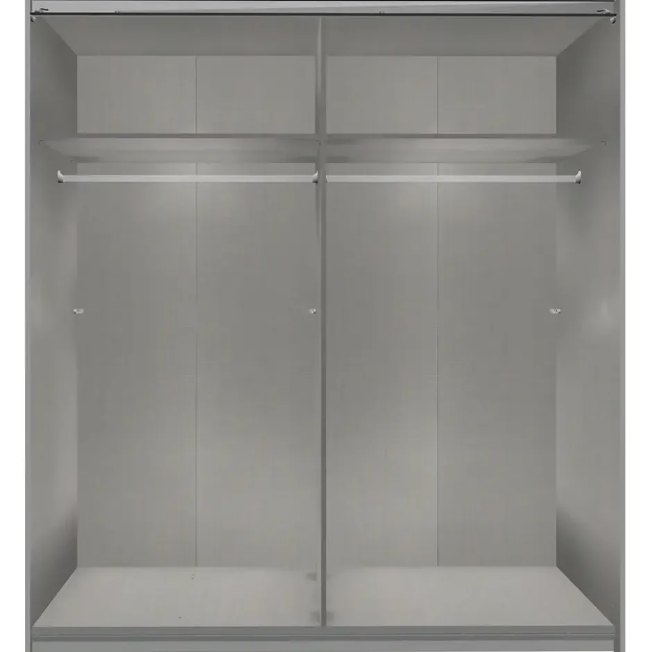 Schuifdeurkast Dex - eikenkleur - 198x180x64 cm