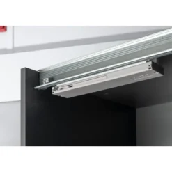 Schuifdeurkast Genua - antraciet - 204x150x60 cm