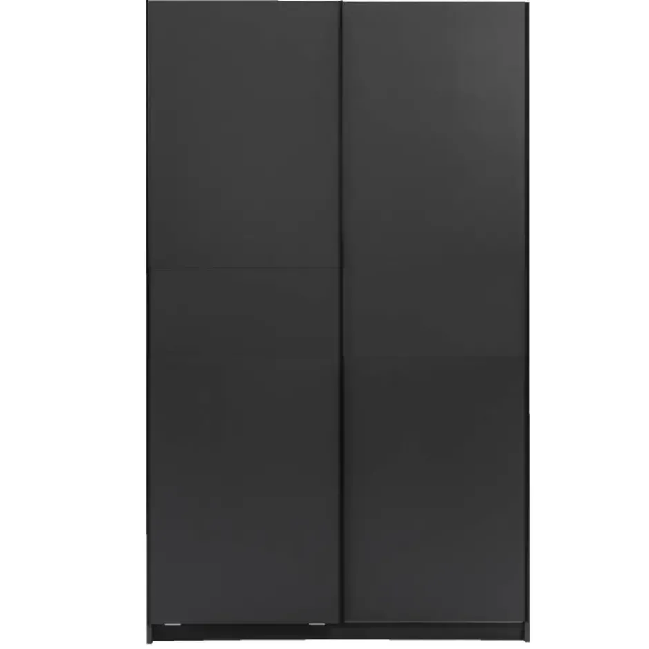 Schuifdeurkast Genua - antraciet - 204x122x60 cm
