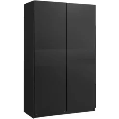 Schuifdeurkast Genua - antraciet - 204x122x60 cm