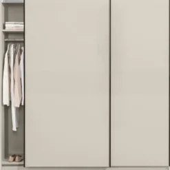 Schuifdeurkast Genua - greige - 204x200x60 cm