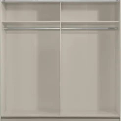 Schuifdeurkast Genua - greige - 204x200x60 cm