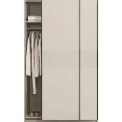 Schuifdeurkast Genua - greige - 204x122x60 cm