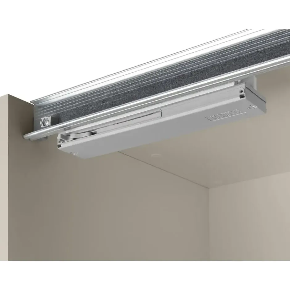 Schuifdeurkast Genua - greige/eiken - 204x122x60 cm
