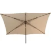 4 Seasons Azzurro stokparasol 200x300 cm beach solefin - Wenge frame