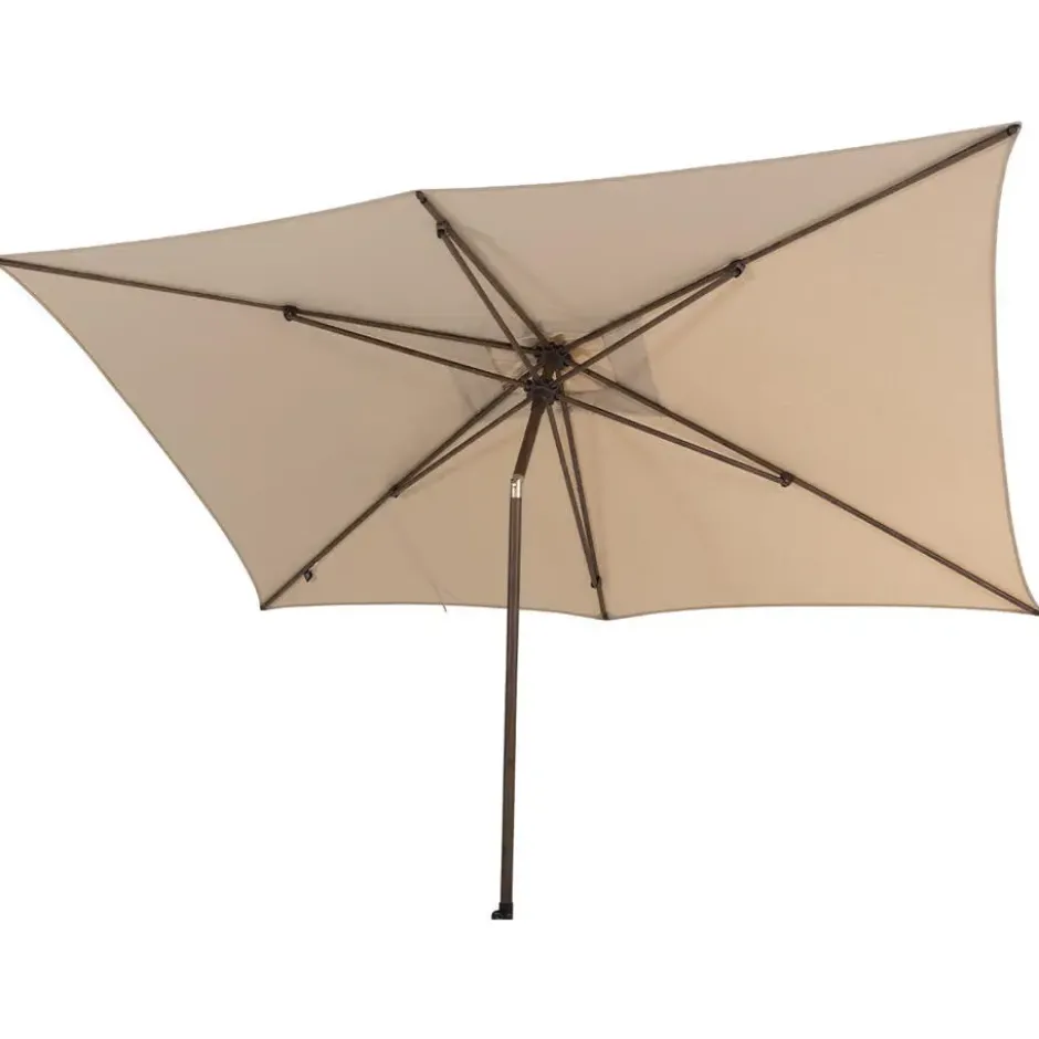 4 Seasons Azzurro stokparasol 200x300 cm beach solefin - Wenge frame