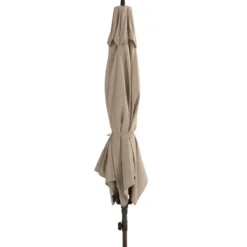 4 Seasons Azzurro stokparasol 200x300 cm beach solefin - Wenge frame