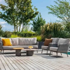 4 Seasons Cannes loungeset 3-delig - terre
