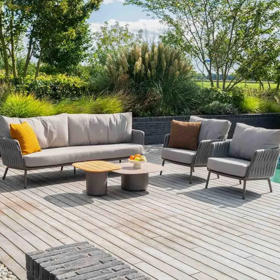 4 Seasons Cannes loungeset 3-delig - terre
