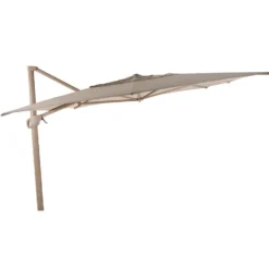4 Seasons Hacienda zweefparasol 3x4m latte/sand incl voet en hoes