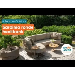 4 Seasons Sardinia ronde hoekbank - latte