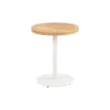 4 Seasons Volta teak salontafel - Ø45 cm. wit