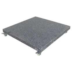 4-Seasons zweefparasol Siesta Premium 300 x 300 - Charcoal met voet en hoes