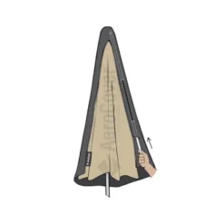 4-Seasons zweefparasol Siesta Premium 300 x 300 - Charcoal met voet en hoes