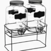 Secret de Gourmet Drank dispenser - 2 stuks - met kunststof kraantje - 4 L